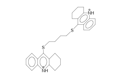 1,4-Bis(1,2,3,4-tetrahydro-9-acridiniothio)-butane dication
