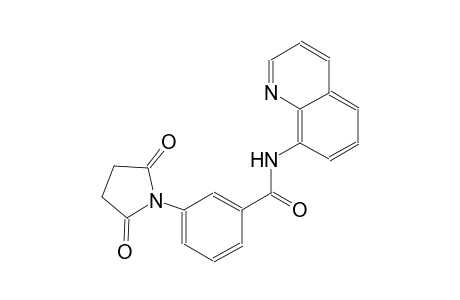 3-(2,5-dioxo-1-pyrrolidinyl)-N-(8-quinolinyl)benzamide