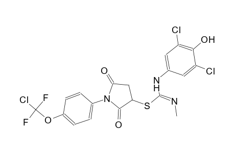 carbamimidothioic acid, N-(3,5-dichloro-4-hydroxyphenyl)-N'-[(Z)-methyl]-, 1-[4-(chlorodifluoromethoxy)phenyl]-2,5-dioxo-3-pyrrolidinyl ester