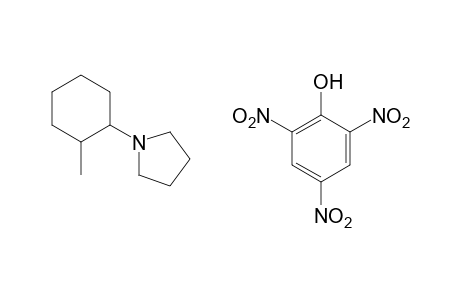 1-(2-methylcyclohexyl)pyrrolidine, picrate
