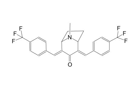 8-azabicyclo[3.2.1]octan-3-one, 8-methyl-2,4-bis[[4-(trifluoromethyl)phenyl]methylene]-, (2E,4E)-