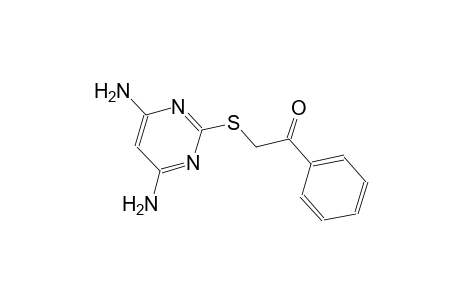 2-[(4,6-diamino-2-pyrimidinyl)sulfanyl]-1-phenylethanone
