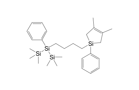4-(3,4-dimethyl-1-phenyl-2,5-dihydrosilol-1-yl)butyl-phenyl-bis(trimethylsilyl)silane