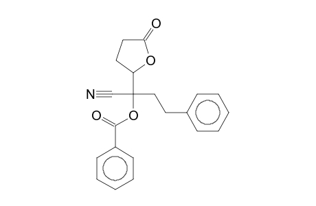 Benzoic acid, [1-cyano-1-(5-oxotetrahydrofuran-2-yl)-3-phenyl]propyl ester