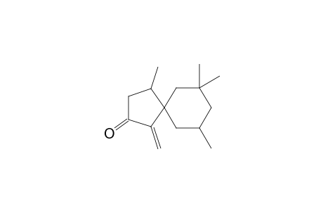 4,7,7,9-Tetramethyl-1-methylenespiro[4.5]decan-2-one