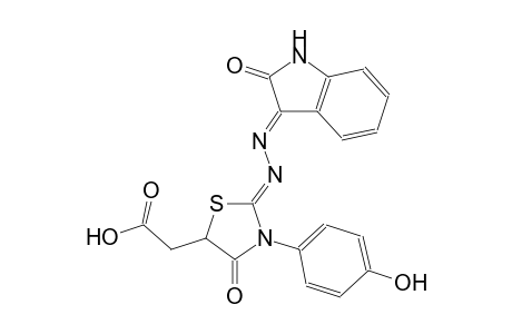5-thiazolidineacetic acid, 2-[(2E)-2-(1,2-dihydro-2-oxo-3H-indol-3-ylidene)hydrazono]-3-(4-hydroxyphenyl)-4-oxo-, (2Z)-