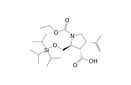 (2S,3S,4S)-1-Ethyloxycarbonyl-4-isopropenyl-2-triisopropylsiloxymethylpyrrolidine-3-carboxylic acid