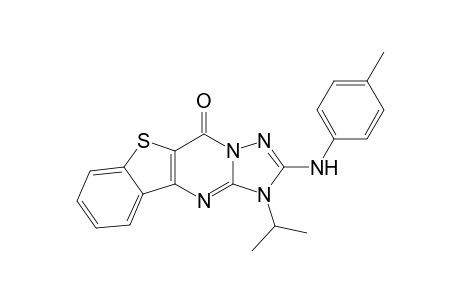 1-Isopropyl-2-(4-methyl-phenylamino)-benzo[4,5]thieno-[3,2-d][1,2,4]triazolo[1,5-a]pyrimidin-5(1H)-one