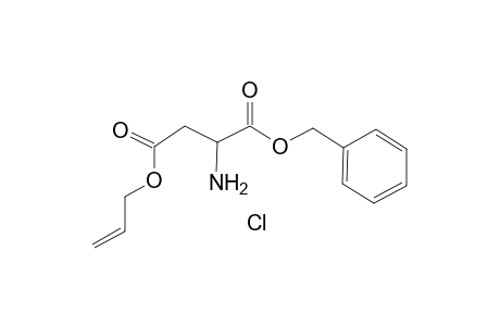 .beta.-Allyl .alpha.-benzyl (2R)-aspartate diester hydrochoride