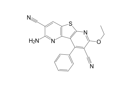 2-Amino-3,8-dicyano-7-ethoxy-9-phenylthieno[2,3-b:4,5-b']dipyridine