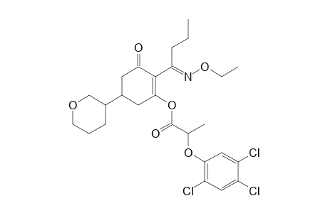 Propanoic acid, 2-(2,4,5-trichlorophenoxy)-, 2-[1-(ethoxyimino)butyl]-3-oxo-5-(tetrahydro-2H-pyran-3-yl)-1-cyclohexen-1-yl ester