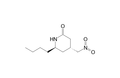 trans 6-Butyl-4-nitromethylpiperidin-2-one