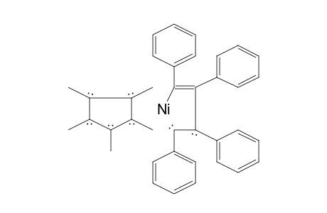 Pentamethylcyclopentadienyl-1,2,3,4-tetraphenyl-.eta.-2-butadien-1-yl-nickel
