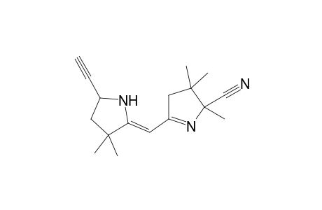 3,4(5H)-Dihydro-4,4-5-trimethylpyrrole-5-carbonitrile, 2-(3,3-dimethyl-5-ethynyl)pyrrolidin-2-ylidenemethyl-