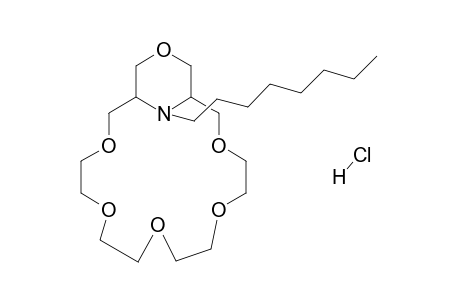 N-octylmorpholino 18-crown-6 ether hydrochloride