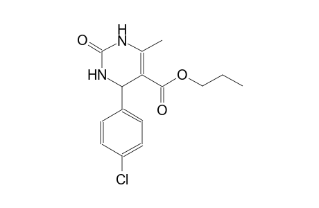 5-pyrimidinecarboxylic acid, 4-(4-chlorophenyl)-1,2,3,4-tetrahydro-6-methyl-2-oxo-, propyl ester