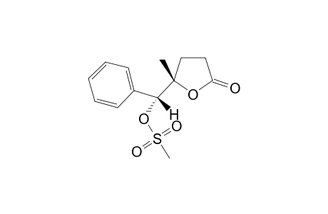 (5S*,1'R*)-5-(1'-Methanesulfonyloxyphenylmethyl)-5-methyl-dihydro-5H-furan-2-one