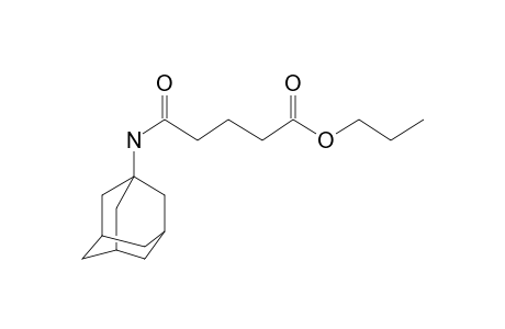 Glutaric acid, monoamide, N-(1-adamantyl)-, propyl ester