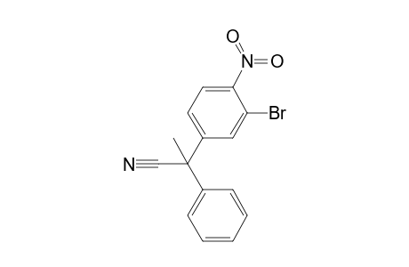 1-Cyano-1-phenyl-1-(3-bromo-4-nitrophenyl)ethane