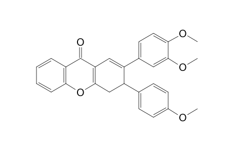 2-(3,4-Dimethoxyphenyl)-3-(4-methoxyphenyl)-3.4-dihydro-9H-xanthen-9-one