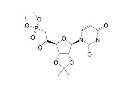 1-(6'-DEOXY-6'-DIMETHYLPHOSPHONO-2',3'-O-ISOPROPYLIDENE-5'-OXO-BETA-D-RIBOHEXAFURANOSYL)-URACIL