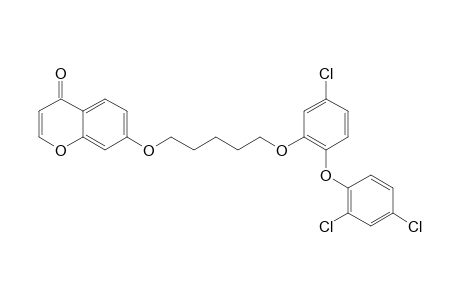 7-[[5-[5-CHLORO-2-(2,4-DICHLOROPHENOXY)-PHENOXY]-PENTYL]-OXY]-4H-CHROMEN-4-ONE