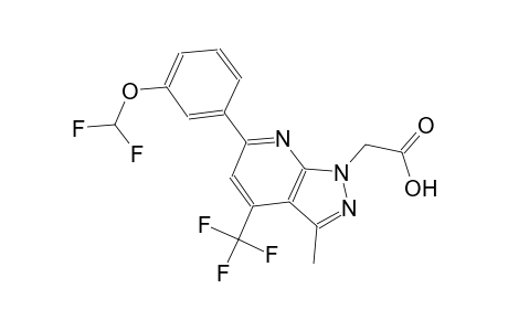 1H-pyrazolo[3,4-b]pyridine-1-acetic acid, 6-[3-(difluoromethoxy)phenyl]-3-methyl-4-(trifluoromethyl)-