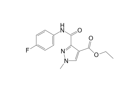 1H-Pyrazole-4-carboxylic acid, 3-[[(4-fluorophenyl)amino]carbonyl]-1-methyl-, ethyl ester
