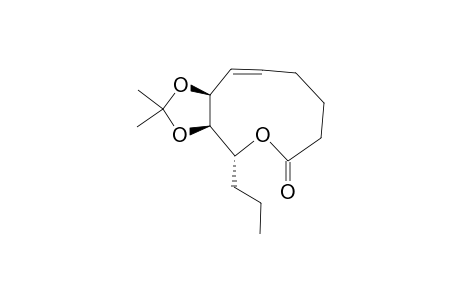 (3aR,4R,10Z,11aS)-2,2-dimethyl-4-propyl-3a,4,7,8,9,11a-hexahydro-[1,3]dioxolo[4,5-h]oxecin-6-one