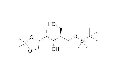 (2S,3S,4R)-2-tert-Butyldimethylsilyloxymethyl-4-[(4R)-2,2-dimethyl-1,3-dioxolan-4-yl]pentane-1,3-diol
