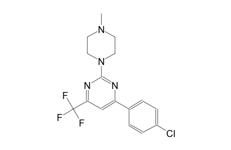 4-(4-chlorophenyl)-2-(4-methyl-1-piperazinyl)-6-(trifluoromethyl)pyrimidine
