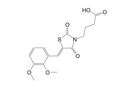 4-[(5Z)-5-(2,3-dimethoxybenzylidene)-2,4-dioxo-1,3-thiazolidin-3-yl]butanoic acid