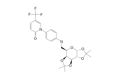 1,2:3,4-DI-O-ISOPROPYLIDENE-6-DEOXY-6-[4-(5-TRIFLUOROMETHYL-2(1H)-PYRIDONE-1-YL)-ANILINO]-ALPHA-D-GALACTOPYRANOSIDE
