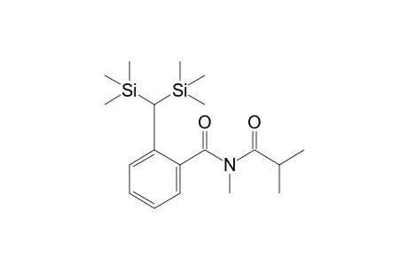 2-[Bis(trimethylsilyl)methyl]-N-methyl-N-(2-methylpropanoyl)benzamide