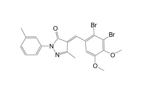 (4E)-4-(2,3-dibromo-4,5-dimethoxybenzylidene)-5-methyl-2-(3-methylphenyl)-2,4-dihydro-3H-pyrazol-3-one