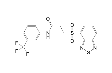 propanamide, 3-(2,1,3-benzothiadiazol-4-ylsulfonyl)-N-[3-(trifluoromethyl)phenyl]-