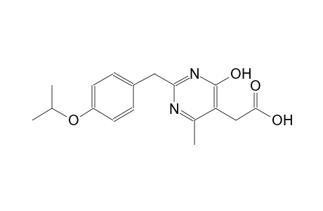 5-pyrimidineacetic acid, 4-hydroxy-6-methyl-2-[[4-(1-methylethoxy)phenyl]methyl]-