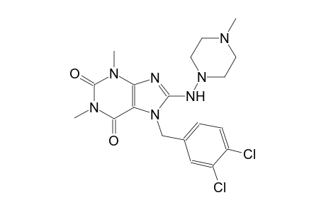 7-(3,4-dichlorobenzyl)-1,3-dimethyl-8-[(4-methyl-1-piperazinyl)amino]-3,7-dihydro-1H-purine-2,6-dione