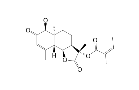 11-ALPHA-ANGELOYLOXY-1-BETA-HYDROXY-2-OXO-5-BETA-H,6-ALPHA-H,7-ALPHA-H,10-ALPHA-ME-EUDESM-3-EN-6,12-OLIDE