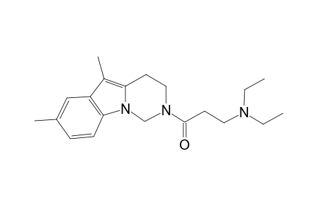 3-(5,7-Dimethyl-3,4-dihydropyrimido[1,6-a]indol-2(1H)-yl)-N,N-diethyl-3-oxo-1-propanamine