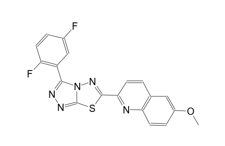 quinoline, 2-[3-(2,5-difluorophenyl)[1,2,4]triazolo[3,4-b][1,3,4]thiadiazol-6-yl]-6-methoxy-