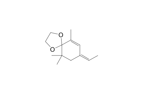 6,10,10-Trimethyl-8-ethylidene-1,4-dioxaspiro[4.5]dec-6-ene
