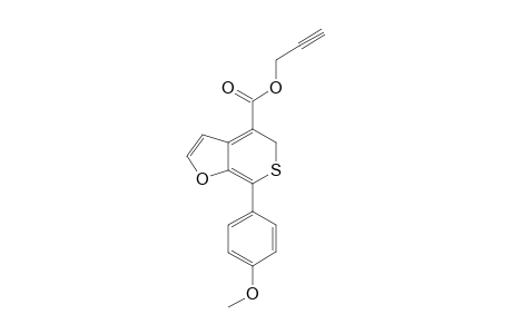 Propynyl 7-(4-methoxyphenyl)-5H-furo[2,3-c]]thiopyran-4-carboxylate