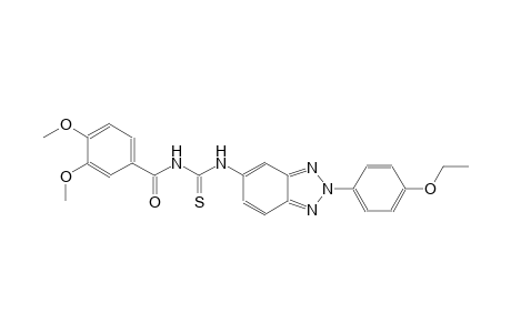 N-(3,4-dimethoxybenzoyl)-N'-[2-(4-ethoxyphenyl)-2H-1,2,3-benzotriazol-5-yl]thiourea