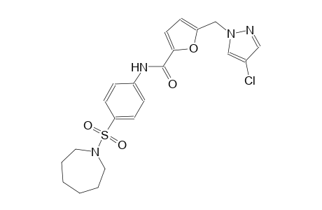 5-[(4-chloro-1H-pyrazol-1-yl)methyl]-N-[4-(hexahydro-1H-azepin-1-ylsulfonyl)phenyl]-2-furamide