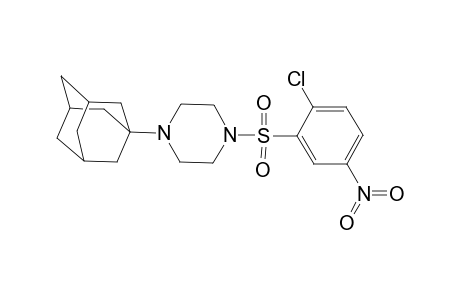 1-(1-adamantyl)-4-(2-chloranyl-5-nitro-phenyl)sulfonyl-piperazine