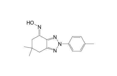 (E)-4,5,6,7-Tetrahydro-6,6-dimethyl-2-(4'-methylphenyl)-2H-benzo[d](1,2,3)-triazol-4-one - oxime