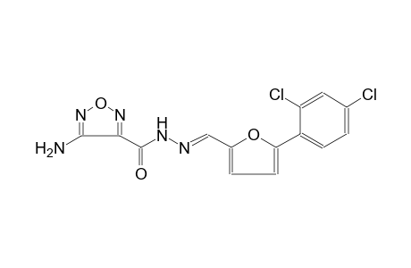 4-Amino-N-[(E)-[5-(2,4-dichlorophenyl)-2-furanyl]methylideneamino]-1,2,5-oxadiazole-3-carboxamide
