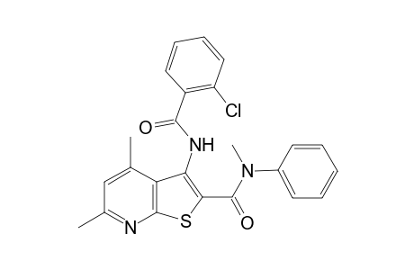 Thieno[2,3-b]pyridine-2-carboxamide, 3-[(2-chlorobenzoyl)amino]-N,4,6-trimethyl-N-phenyl-