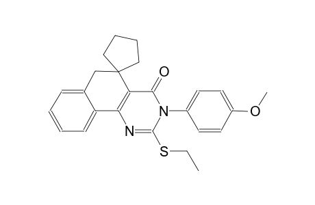 2-(ethylthio)-3-(4-methoxyphenyl)-3H-spiro[benzo[h]quinazoline-5,1'-cyclopentan]-4(6H)-one